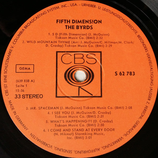 The Byrds : Fifth Dimension (LP, Album)