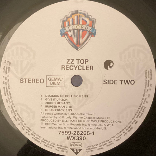 ZZ Top ~ Recycler (Vinyl) - Djungel & Jazz