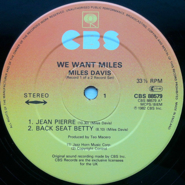 Miles Davis ~ We Want Miles (Vinyl) - Djungel & Jazz