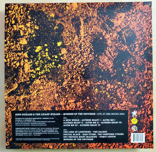 King Gizzard And The Lizard Wizard ~ Murder Of The Universe (Live At Red Rocks 2022) (Vinyl) - Djungel & Jazz