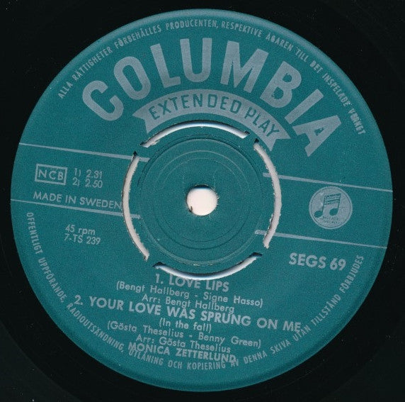 Monica Zetterlund ~ Love Lips (Vinyl) - Djungel & Jazz