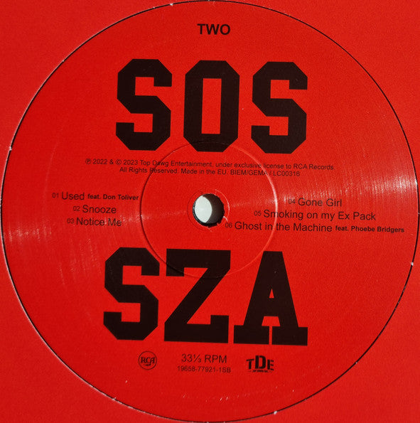 SZA ~ SOS (Vinyl) - Djungel & Jazz