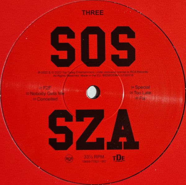 SZA ~ SOS (Vinyl) - Djungel & Jazz