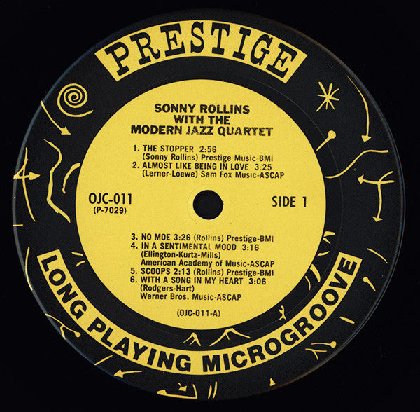 Sonny Rollins With The Modern Jazz Quartet Featuring Art Blakey & Kenny Drew : Sonny Rollins With The Modern Jazz Quartet (LP, Album, Mono, RE)