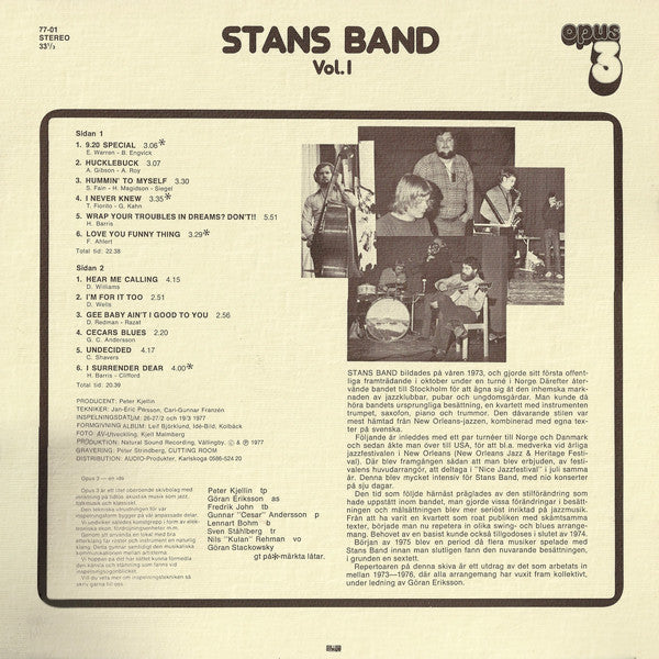 Stans Band : Vol. 1 (LP)