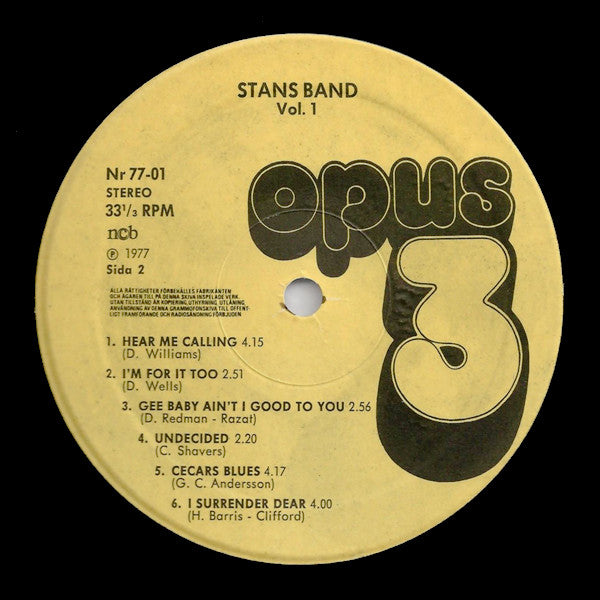 Stans Band : Vol. 1 (LP)