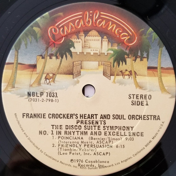 Frankie Crocker's Heart And Soul Orchestra* : Presents The Disco Suite Symphony No. 1 In Rhythm And Excellence (2xLP, Album, M/Print, Aut)