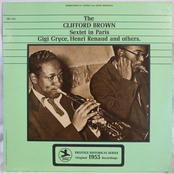 The Clifford Brown Sextet* : The Clifford Brown Sextet In Paris (LP, Comp, RE, RM)