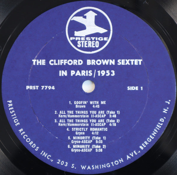 The Clifford Brown Sextet* : The Clifford Brown Sextet In Paris (LP, Comp, RE, RM)