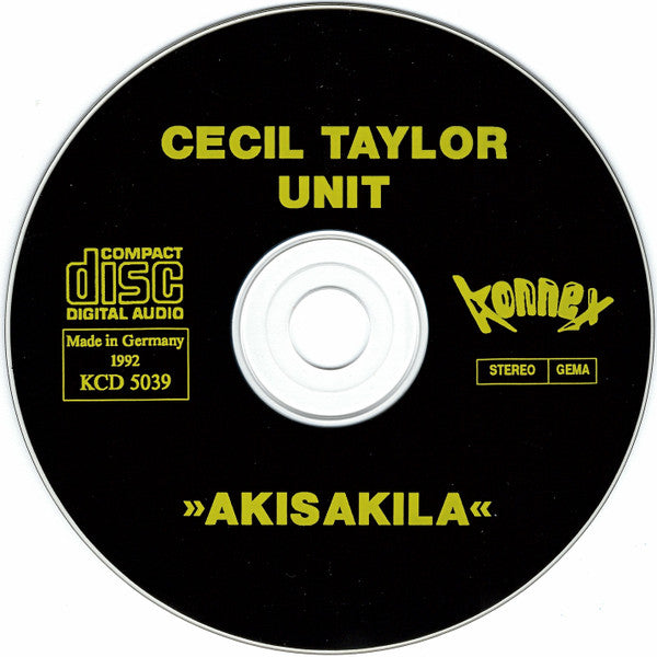 The Cecil Taylor Unit ~ Akisakila - Cecil Taylor Unit In Japan - Vol.:1 (Vinyl) - Djungel & Jazz