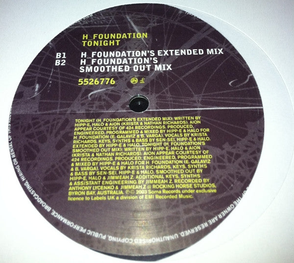 H-Foundation : Tonight (Remixes) (12")