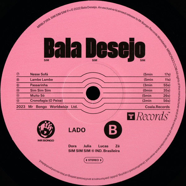 Bala Desejo ~ Sim Sim Sim (Vinyl) - Djungel & Jazz