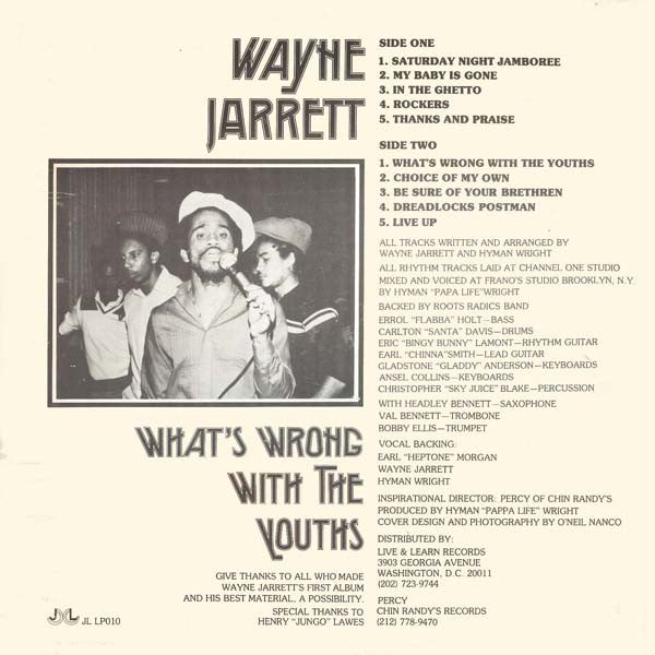 Wayne Jarrett : What's Wrong With The Youths (LP, Album)