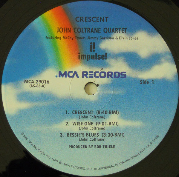 The John Coltrane Quartet : Crescent (LP, Album, RE)