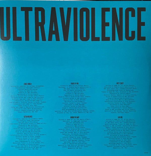 Lana Del Rey : Ultraviolence (2xLP, Album, RE, 180)