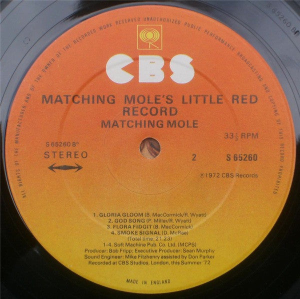 Matching Mole ~ Matching Mole's Little Red Record (Vinyl) - Djungel & Jazz