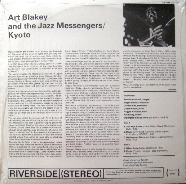 Art Blakey And The Jazz Messengers ~ Kyoto (Vinyl) - Djungel & Jazz