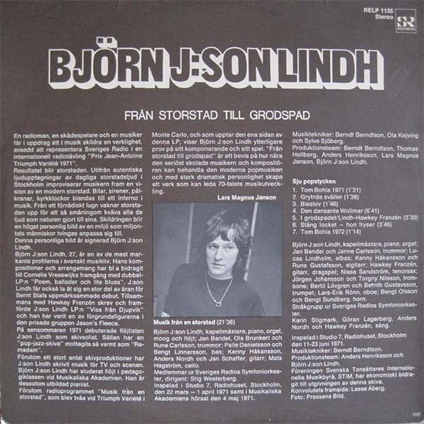 Björn J:Son Lindh ~ Från Storstad Till Grodspad (Vinyl) - Djungel & Jazz