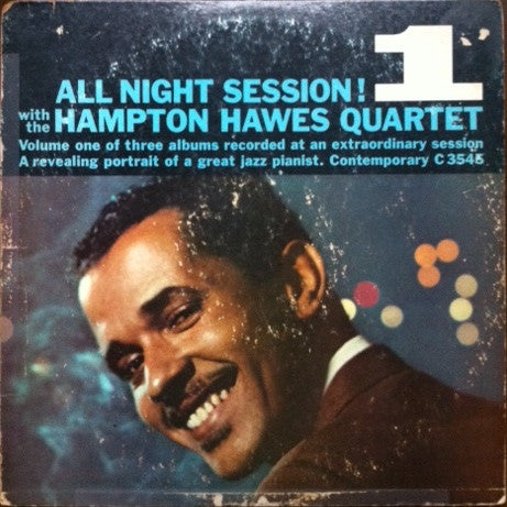 Hampton Hawes Quartet : All Night Session, Vol. 1 (LP, Album, Mono)