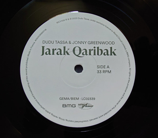 Dudu Tassa, Jonny Greenwood ~ Jarak Qaribak - جرك قريباك (Vinyl) - Djungel & Jazz