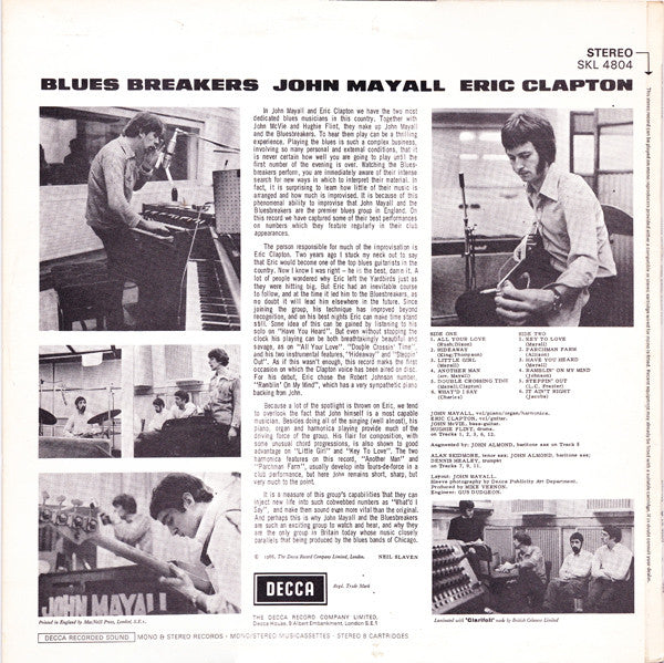 John Mayall With Eric Clapton ~ Blues Breakers (Vinyl) - Djungel & Jazz