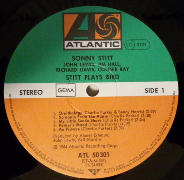 Sonny Stitt ~ Stitt Plays Bird (Vinyl) - Djungel & Jazz
