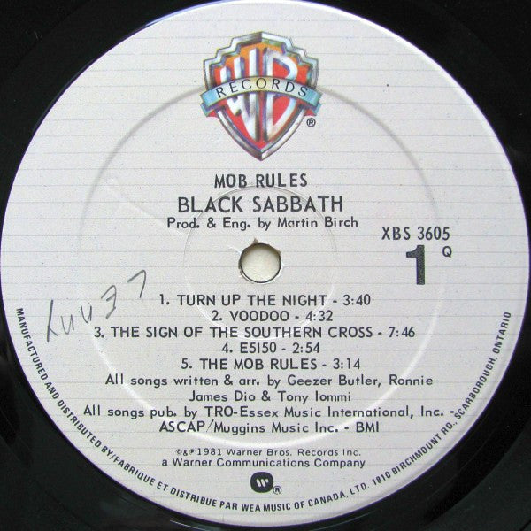 Black Sabbath : Mob Rules (LP, Album)