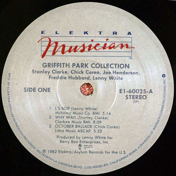 Stanley Clarke, Chick Corea, Joe Henderson, Freddie Hubbard, Lenny White ~ The Griffith Park Collection (Vinyl) - Djungel & Jazz