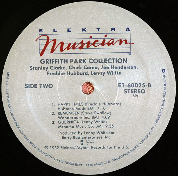 Stanley Clarke, Chick Corea, Joe Henderson, Freddie Hubbard, Lenny White ~ The Griffith Park Collection (Vinyl) - Djungel & Jazz