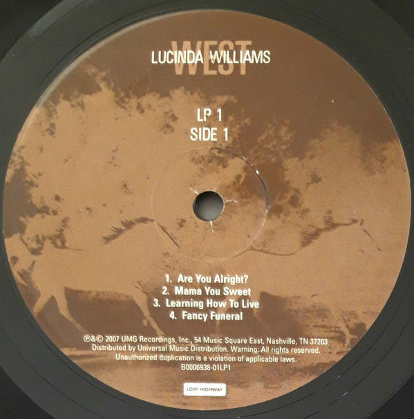 Lucinda Williams : West (2xLP, Album)