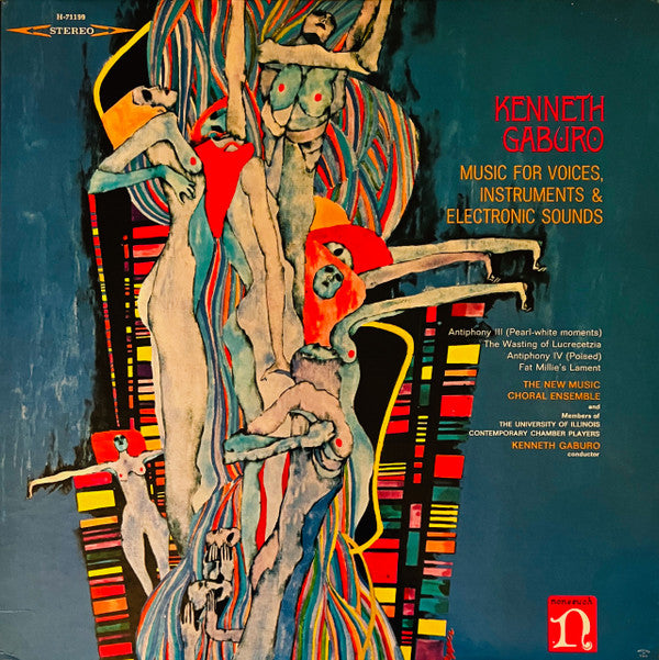 Kenneth Gaburo : Music For Voices, Instruments & Electronic Sounds (LP, Album, RP)