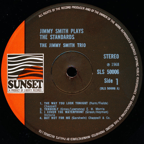 Jimmy Smith ~ Jimmy Smith Plays The Standards (Vinyl) - Djungel & Jazz