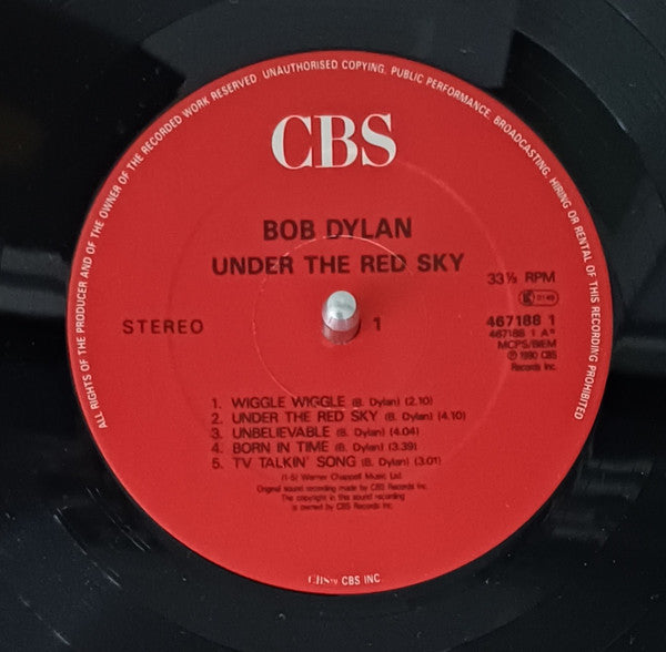 Bob Dylan ~ Under The Red Sky (Vinyl) - Djungel & Jazz
