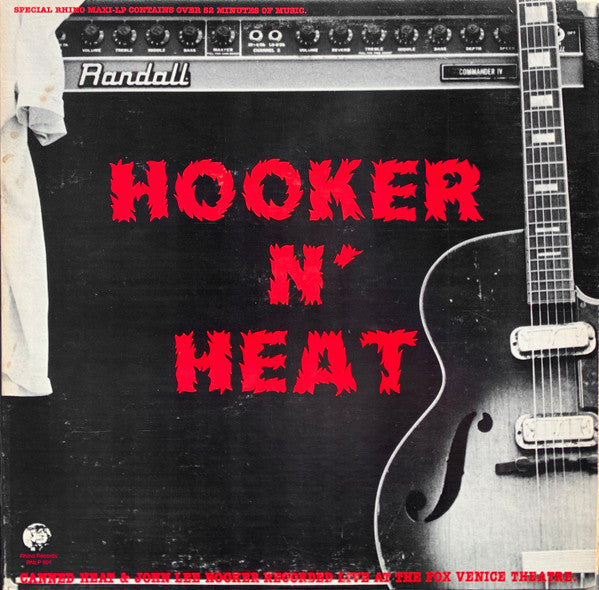 Hooker N’ Heat ~ Canned Heat & John Lee Hooker Recorded Live At The Fox Venice Theatre (Vinyl) - Djungel & Jazz