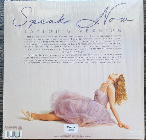 Taylor Swift ~ Speak Now (Taylor's Version) (Vinyl) - Djungel & Jazz