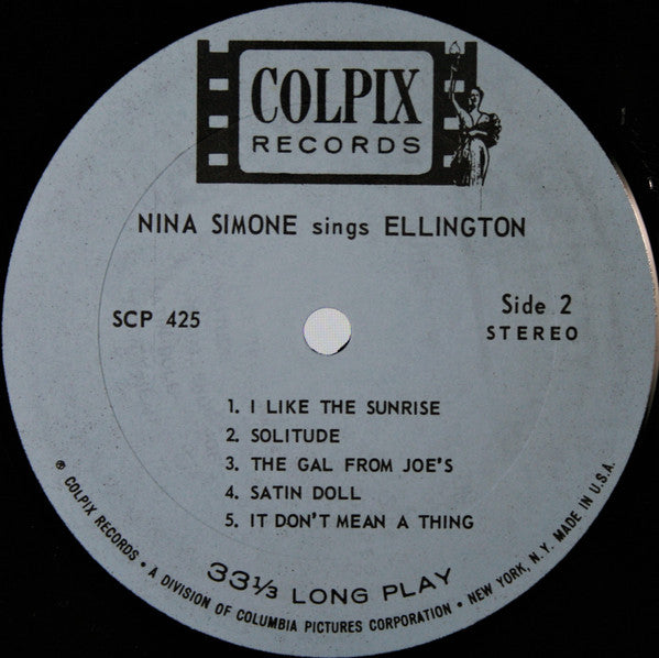 Nina Simone : Nina Simone Sings Duke Ellington (LP, Album, Alt)