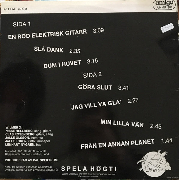 Wilmer X ~ Wilmer X (Vinyl) - Djungel & Jazz