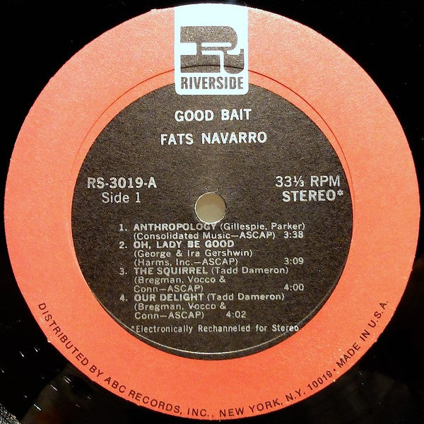 Fats Navarro, Tadd Dameron : Good Bait (LP, Album, RE, RM)