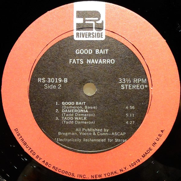 Fats Navarro, Tadd Dameron : Good Bait (LP, Album, RE, RM)