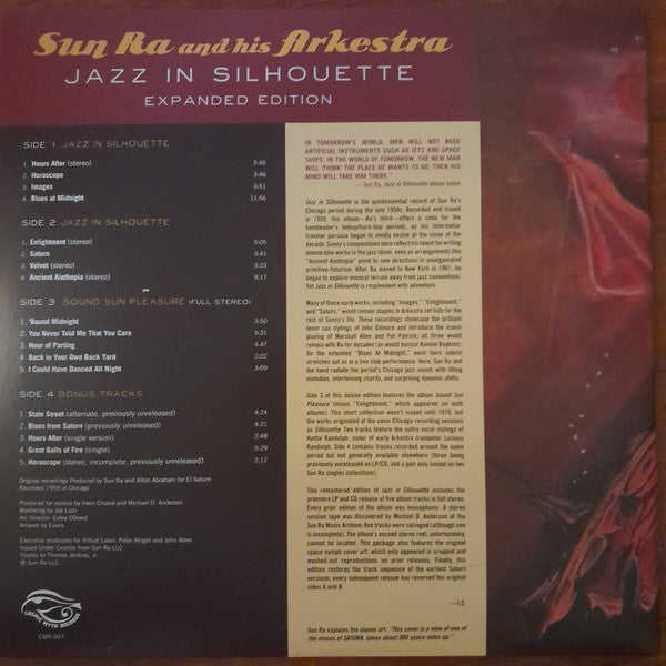 Sun Ra And His Arkestra* : Jazz In Silhouette (Expanded Edition) (2xLP, Album, Mono, Dlx, RE)