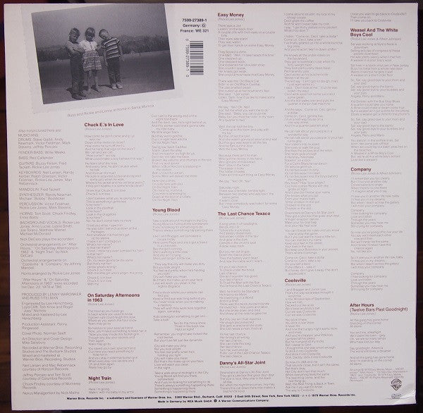 Rickie Lee Jones ~ Rickie Lee Jones (Vinyl) - Djungel & Jazz