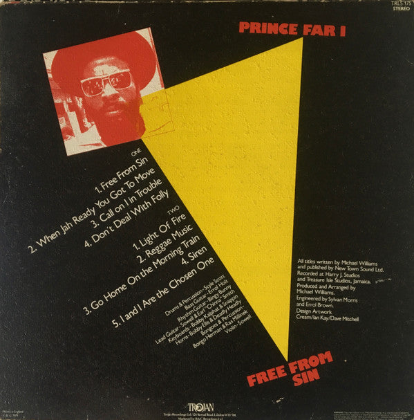Prince Far I : Free From Sin (LP, Album)