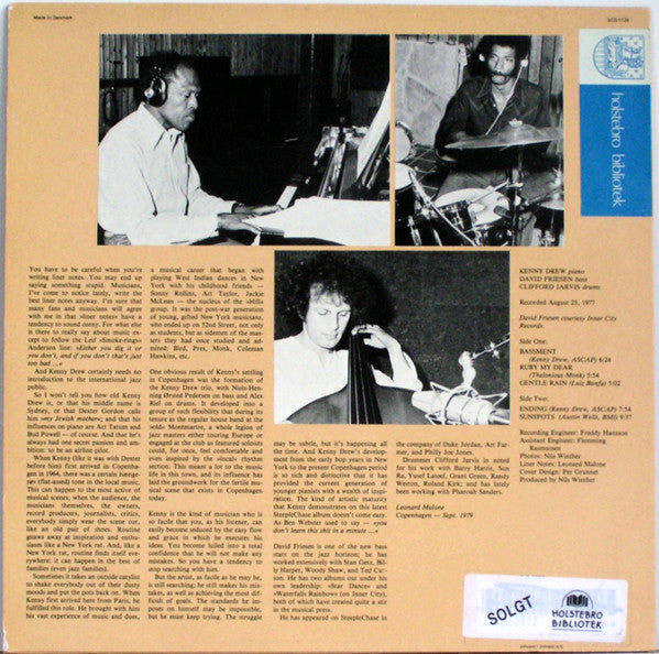 The Kenny Drew Trio ~ Ruby My Dear (Vinyl) - Djungel & Jazz