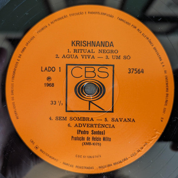 Pedro Santos ~ Krishnanda (Vinyl) - Djungel & Jazz