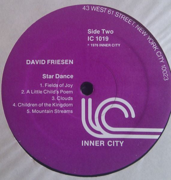 David Friesen ~ Star Dance (Vinyl) - Djungel & Jazz