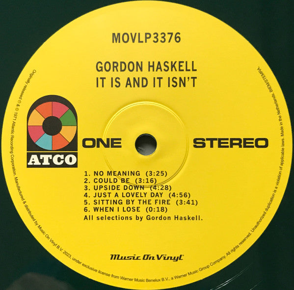 Gordon Haskell ~ It Is And It Isn't (Vinyl) - Djungel & Jazz