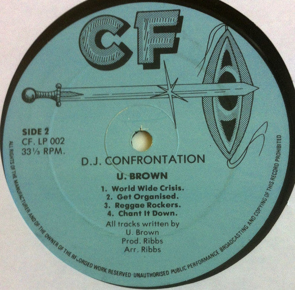 U Brown Vrs Peter Yellow : DJ Confrontation (LP, Album)