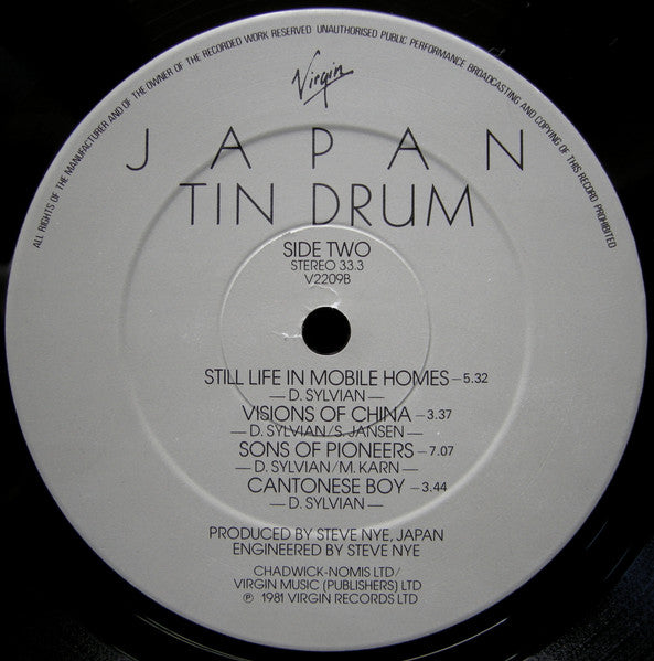 Japan ~ Tin Drum (Vinyl) - Djungel & Jazz