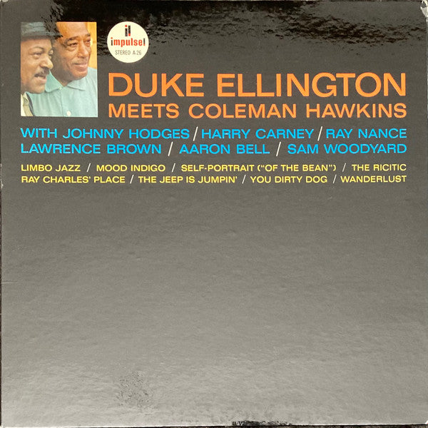 Duke Ellington Meets Coleman Hawkins ~ Duke Ellington Meets Coleman Hawkins (Vinyl) - Djungel & Jazz