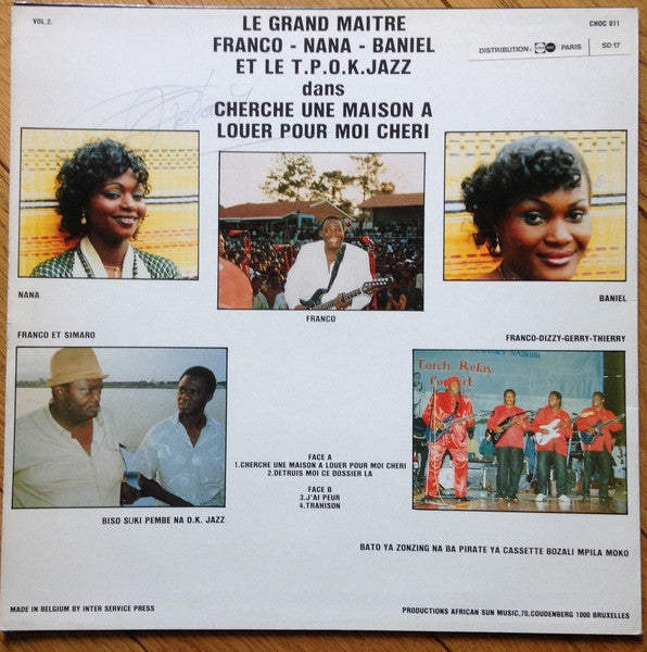 Franco - Nana Akumu - Baniel Et Le Orchestre T.P.O.K. Jazz ~ Cherche Une Maison A Louer Pour Moi Cheri (Vinyl) - Djungel & Jazz